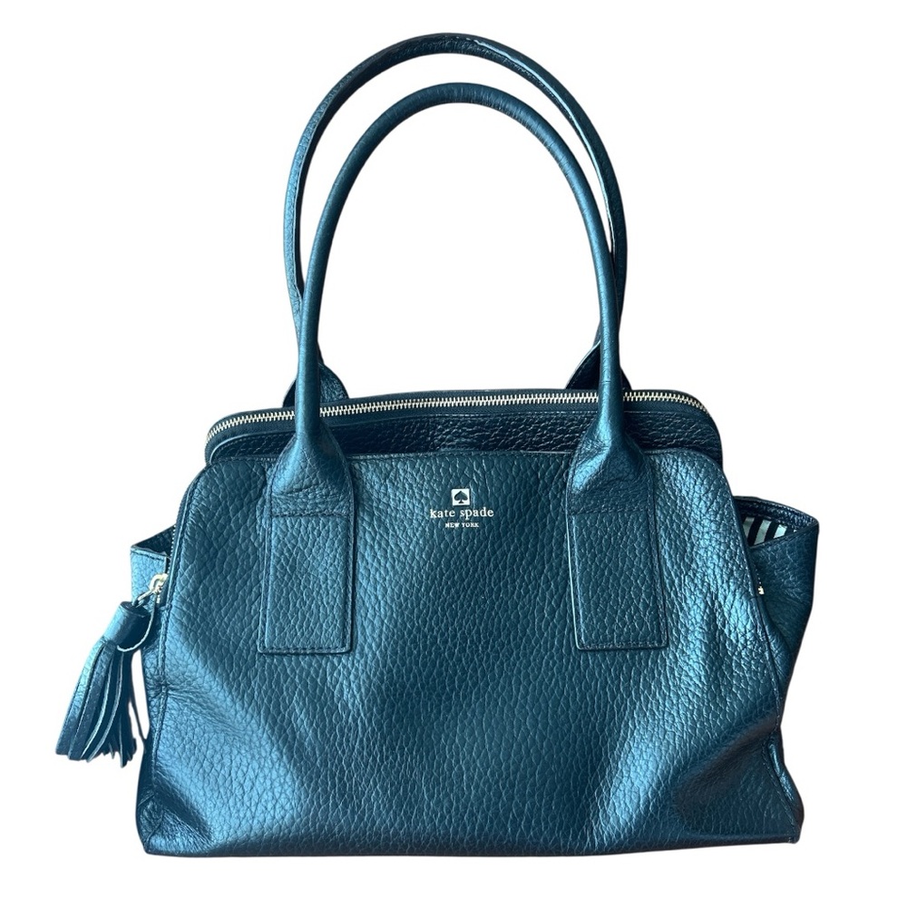 Kate Spade Pebbled Leather Satchel black